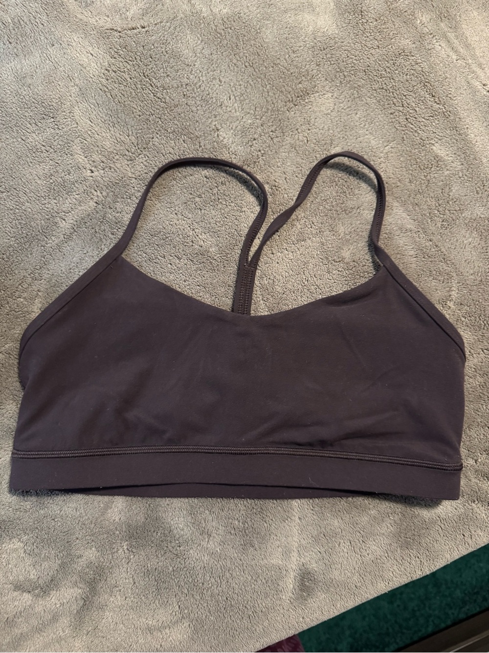 lululemon athletica brown sports bra